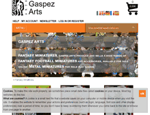 Tablet Screenshot of gaspez-arts.com